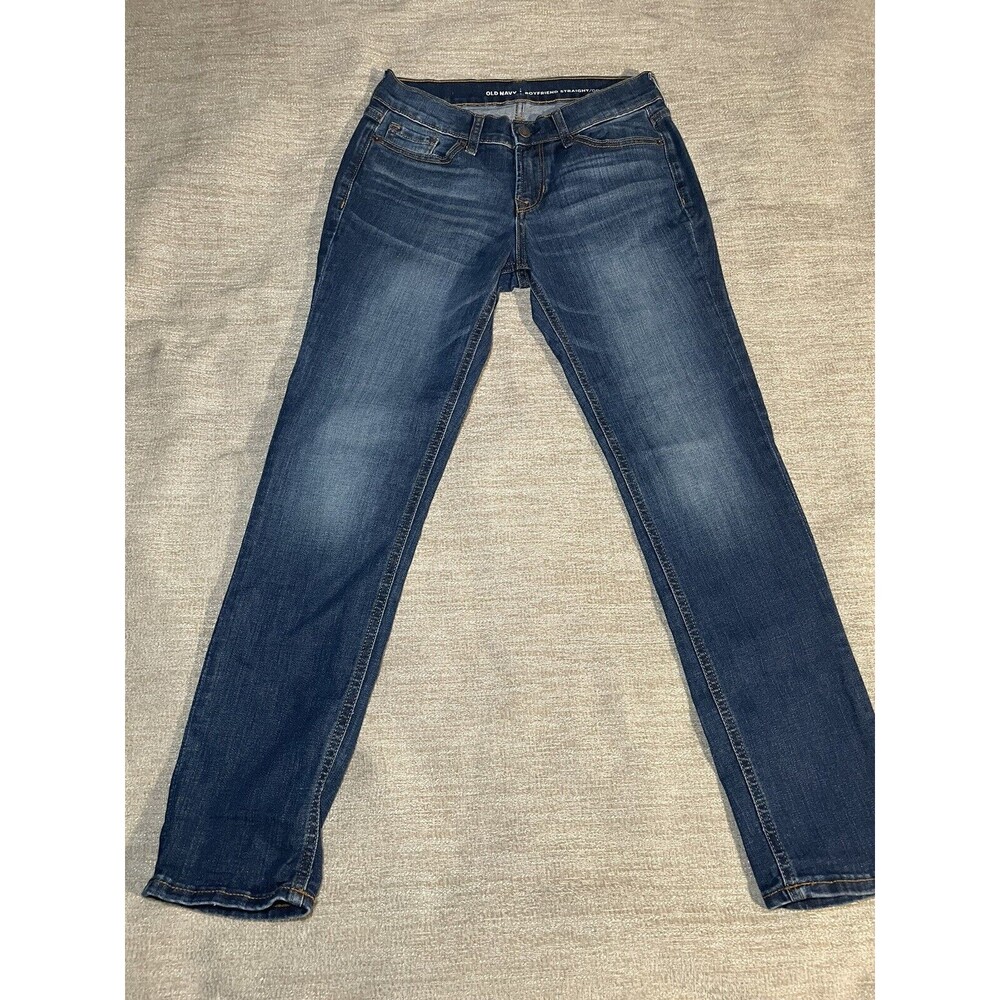 Old Navy Jeans Women’s Size 0 Denim Boyfriend Straight/Droit Blue Regular